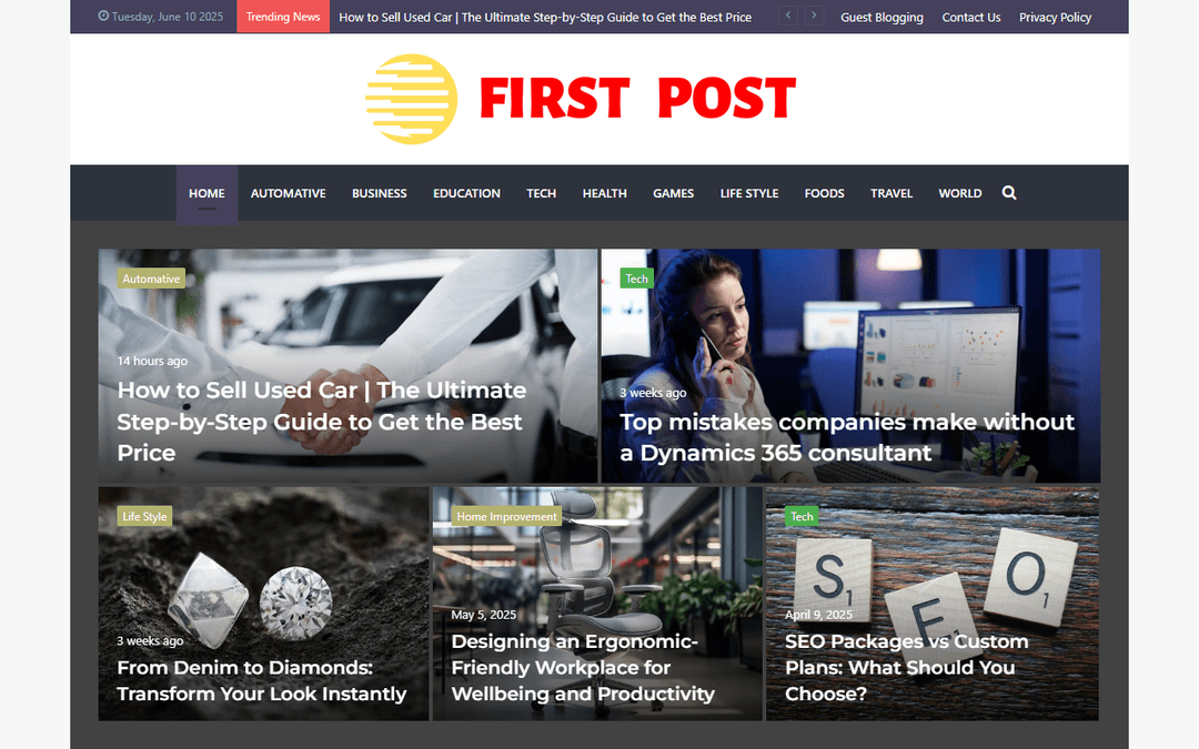 firstpost.com.au publisher screenshot