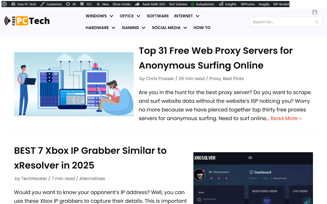 freepctech.com publisher screenshot