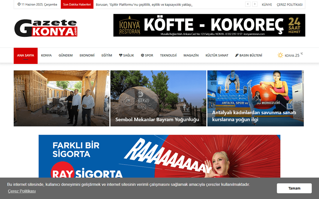 gazetekonya.com publisher screenshot