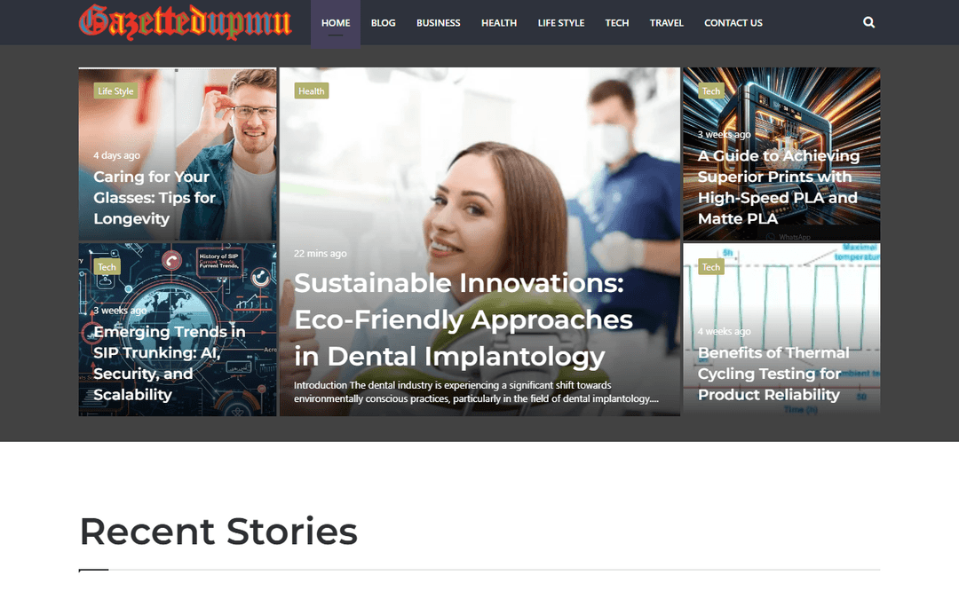gazettedupmu.com publisher screenshot
