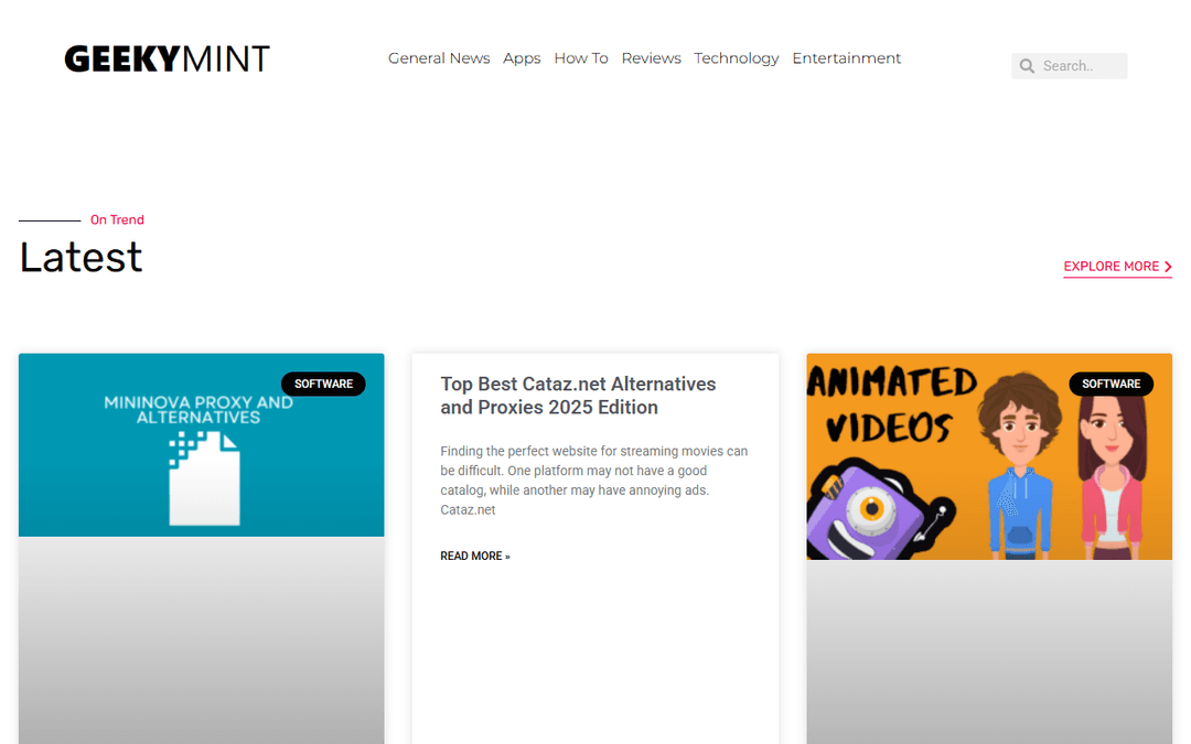 geekymint.com publisher screenshot