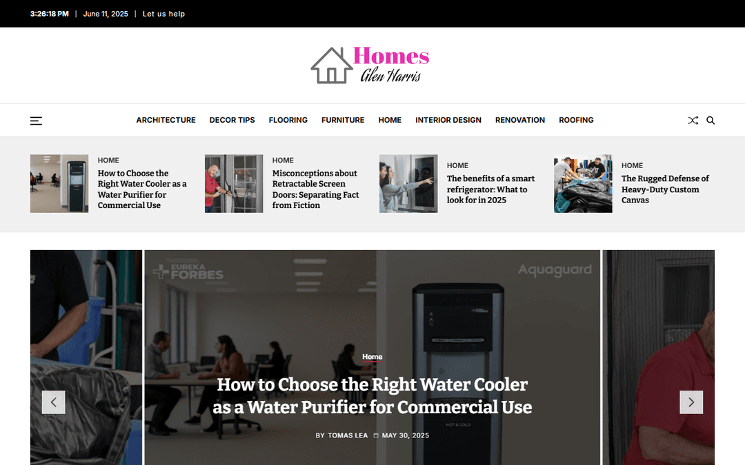 glenharrishomes.com publisher screenshot