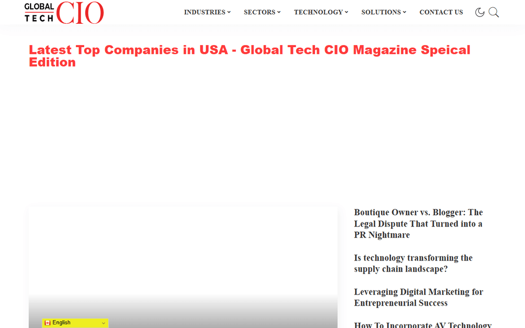 globaltechcio.com publisher screenshot
