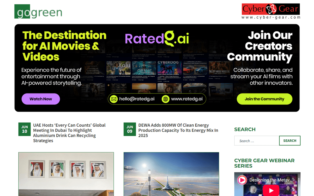 go-green.ae publisher screenshot