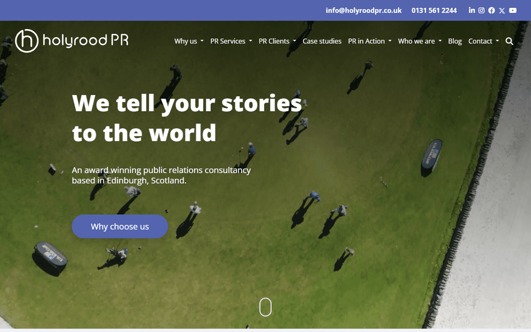 holyroodpr.co.uk publisher screenshot