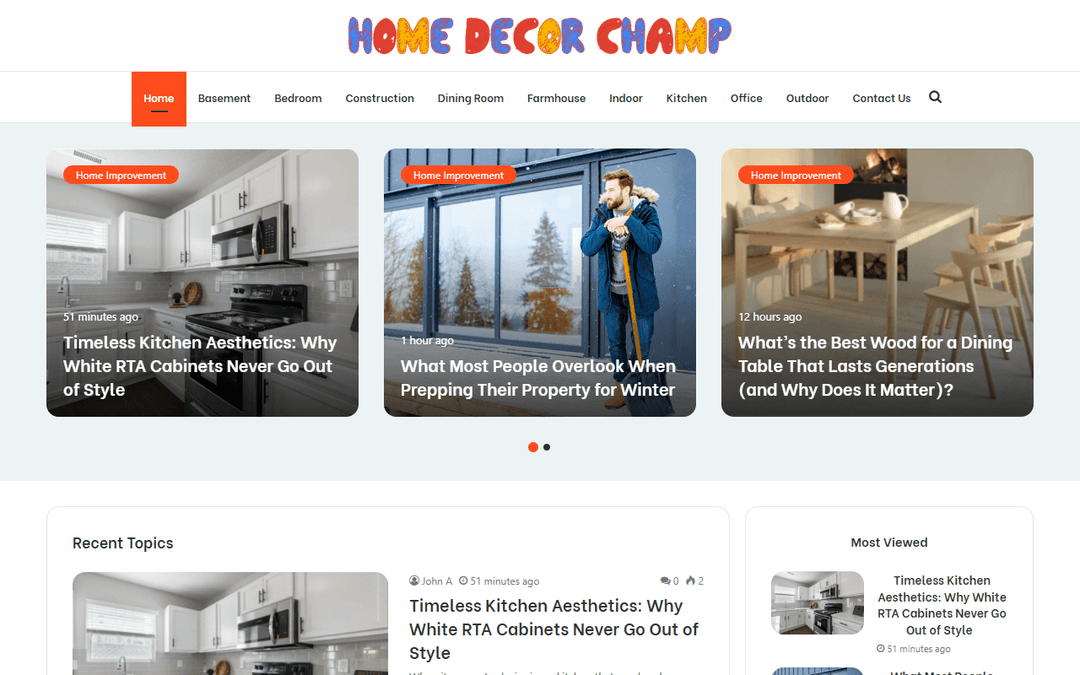 homedecorchamp.com publisher screenshot