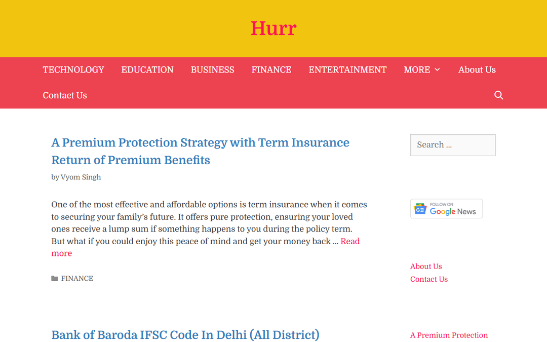 hurr.in publisher screenshot