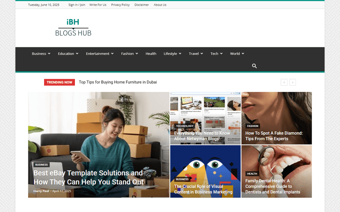 iblogshub.com publisher screenshot