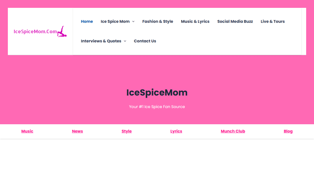 icespicemom.com publisher screenshot