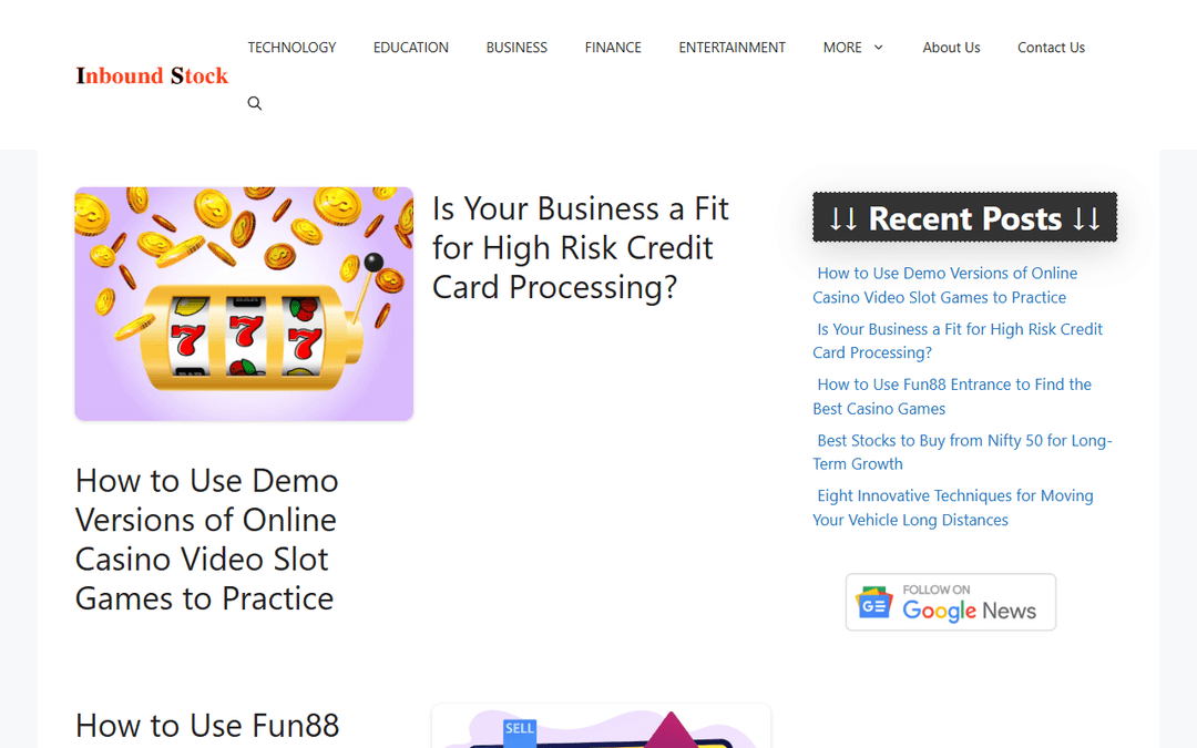 inboundstock.com publisher screenshot