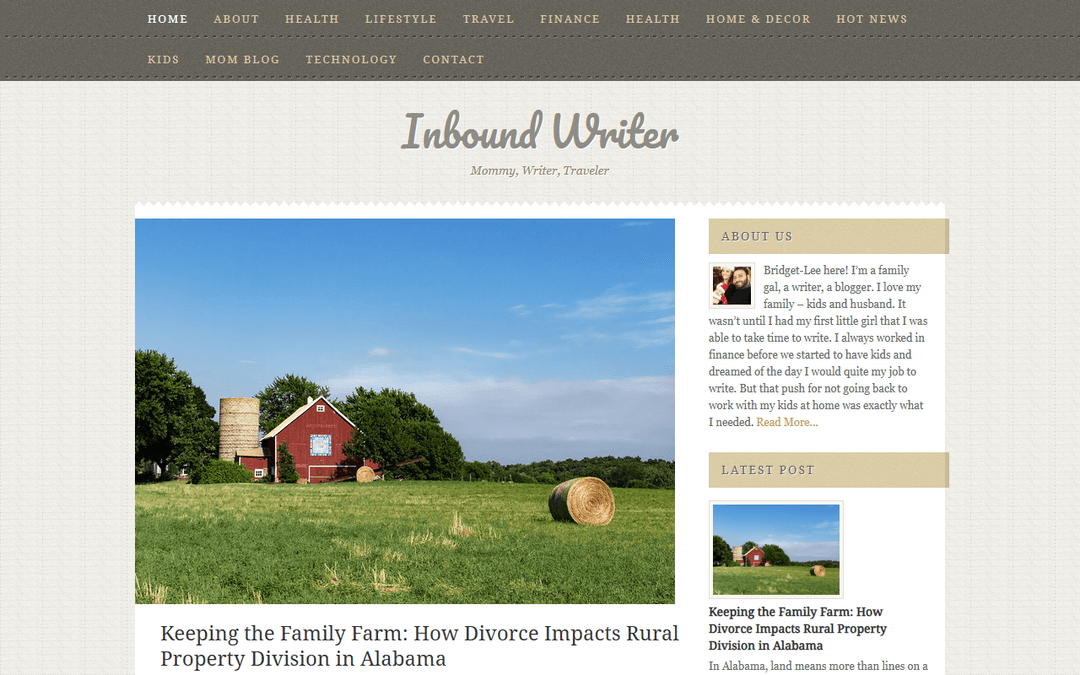 inboundwriter.com publisher screenshot