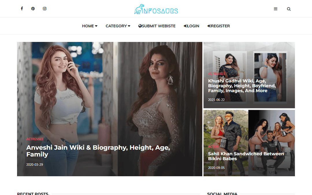 infosaurs.com publisher screenshot