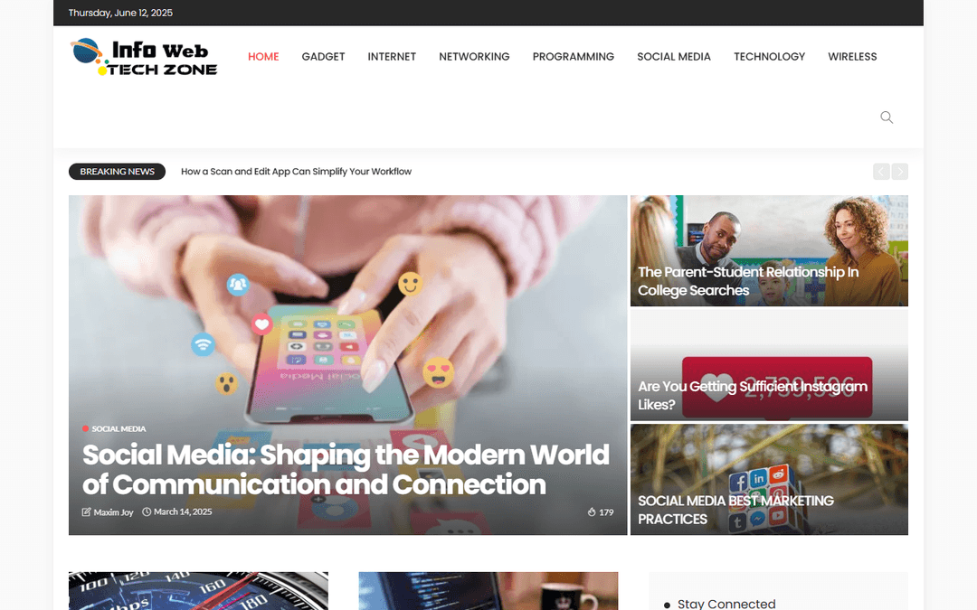 infowebtechzone.com publisher screenshot