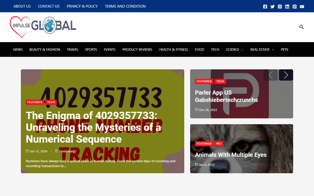 inpulseglobal.com publisher screenshot