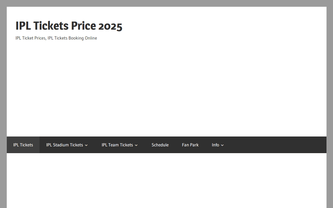 ipltickets.in publisher screenshot