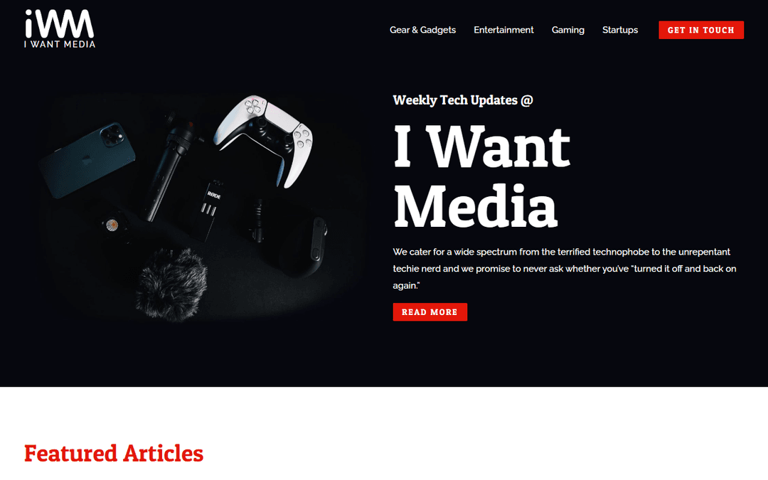 iwantmedia.com publisher screenshot