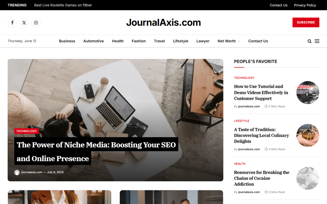 journalaxis.com publisher screenshot