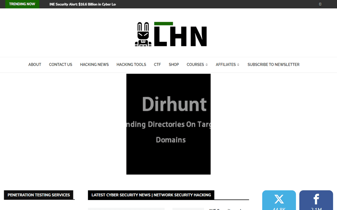 latesthackingnews.com publisher screenshot