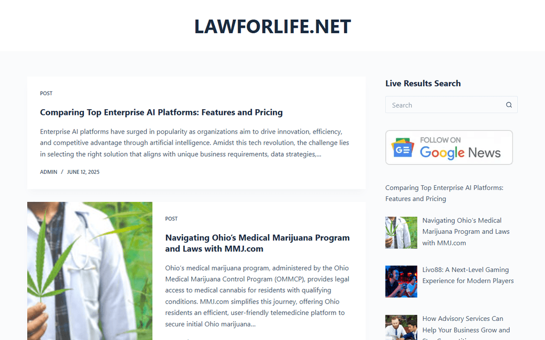 lawforlife.net publisher screenshot