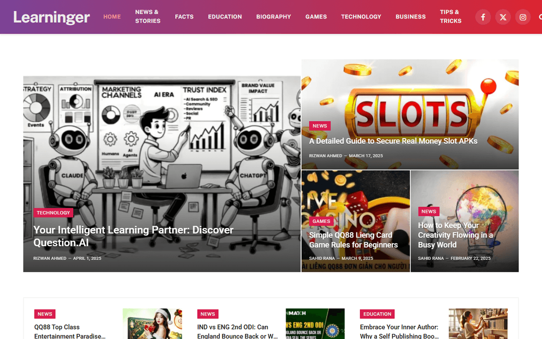 learninger.in publisher screenshot