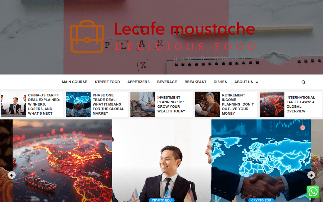lecafemoustache.com publisher screenshot