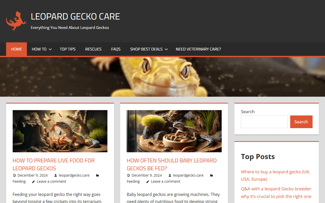 leopardgecko.care publisher screenshot