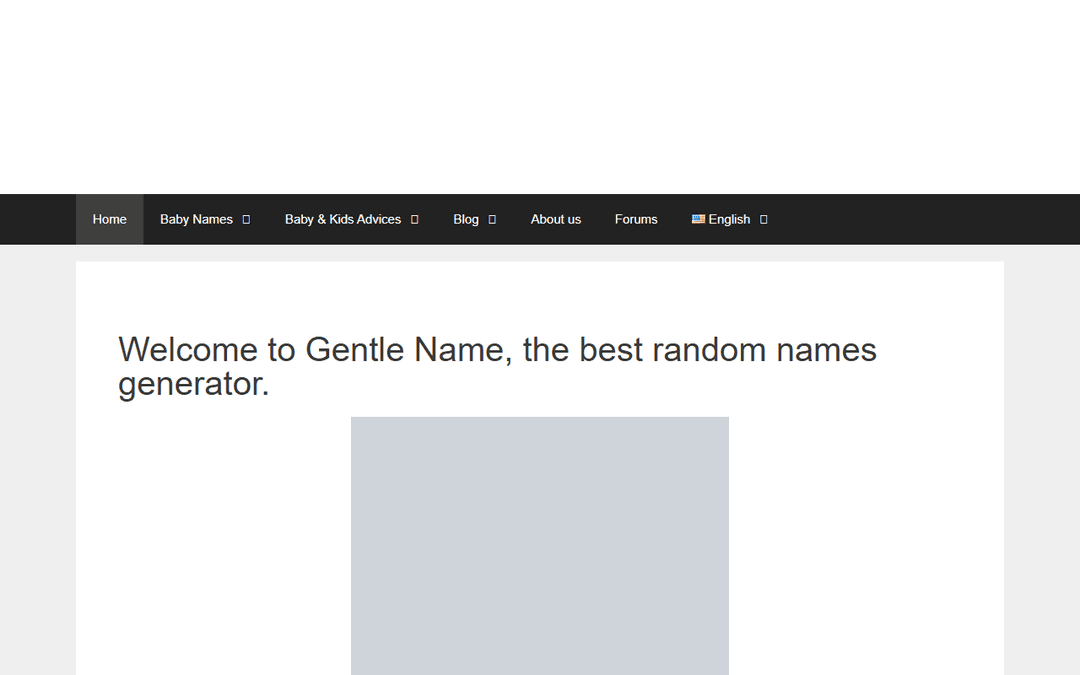 gentlename.com publisher screenshot