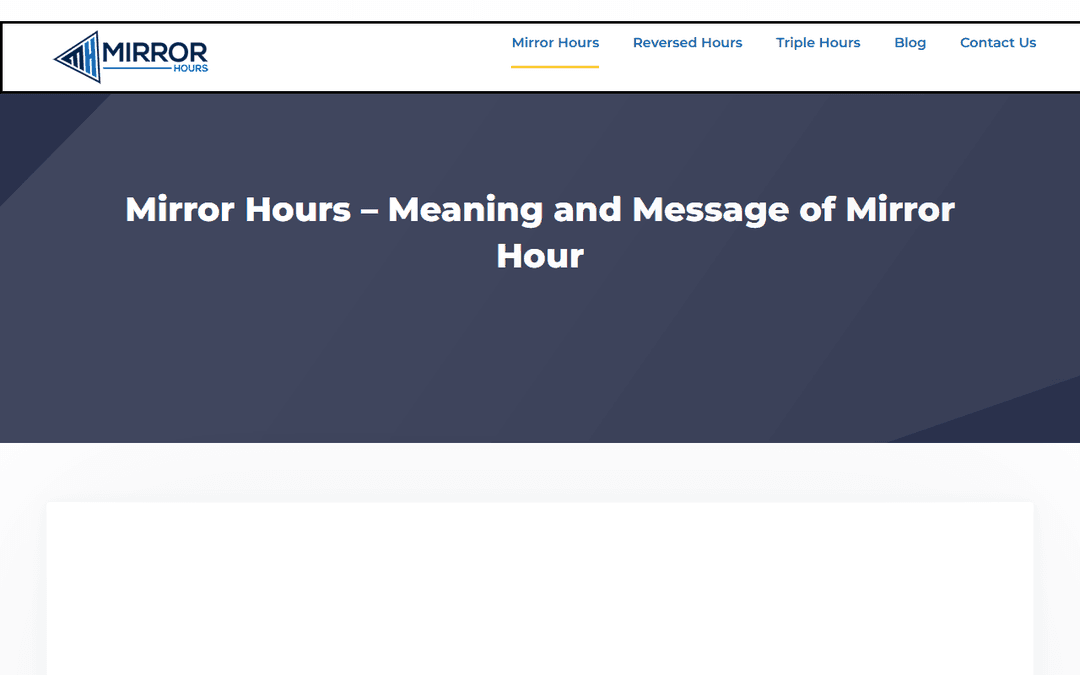 mirrorhours.com publisher screenshot