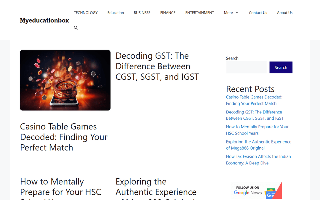 myeducationbox.com publisher screenshot