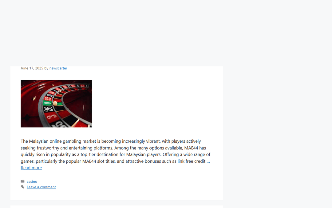 newscarter.com publisher screenshot