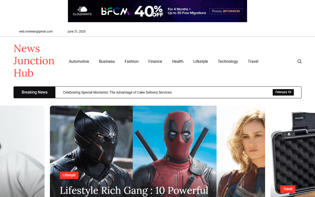 newsjunctionhub.com publisher screenshot