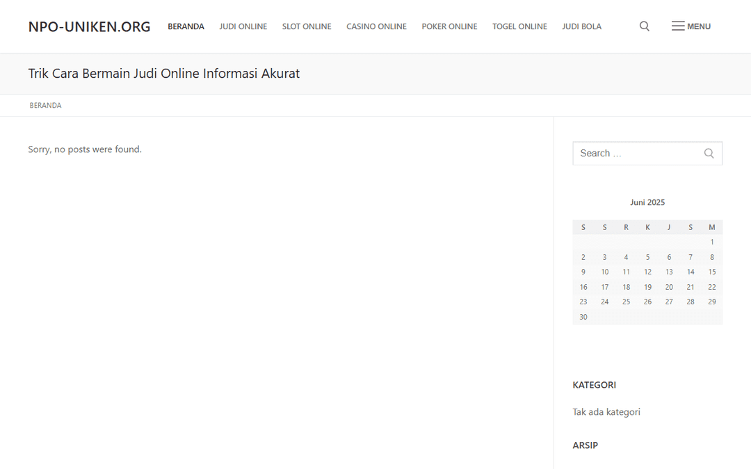npo-uniken.org publisher screenshot
