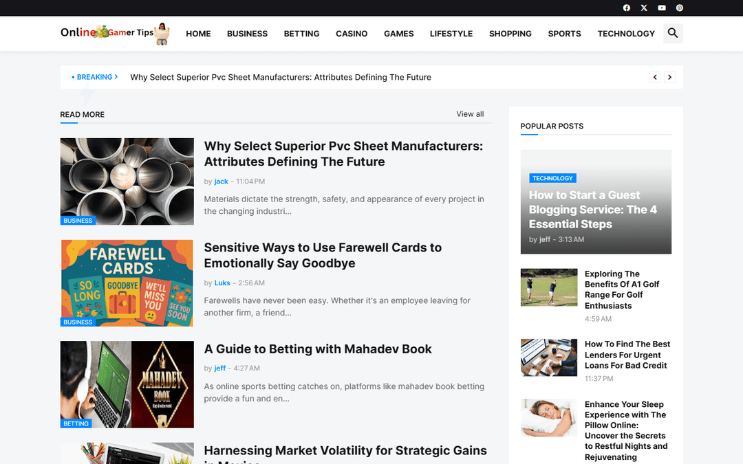 onlinegamertips.com publisher screenshot