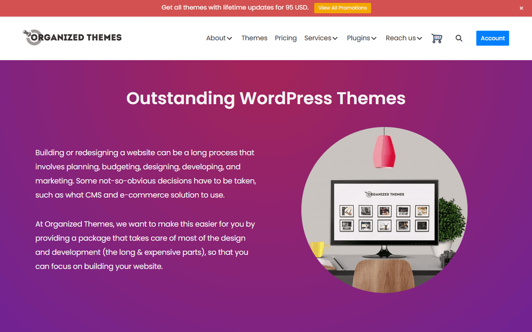 organizedthemes.com publisher screenshot