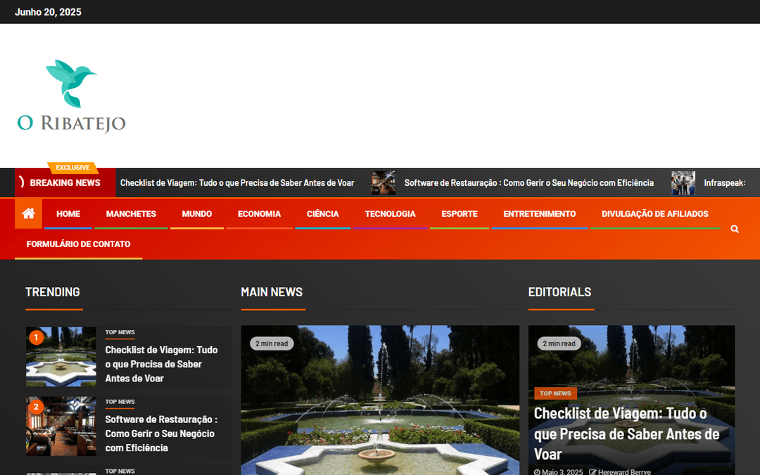 oribatejo.pt publisher screenshot