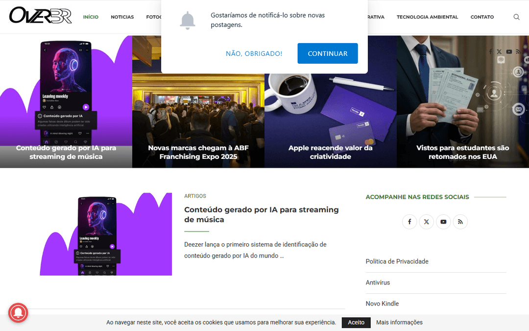 overbr.com.br publisher screenshot