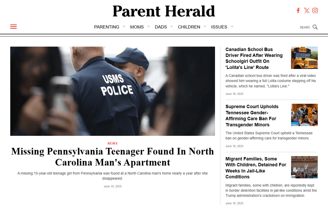 parentherald.com publisher screenshot