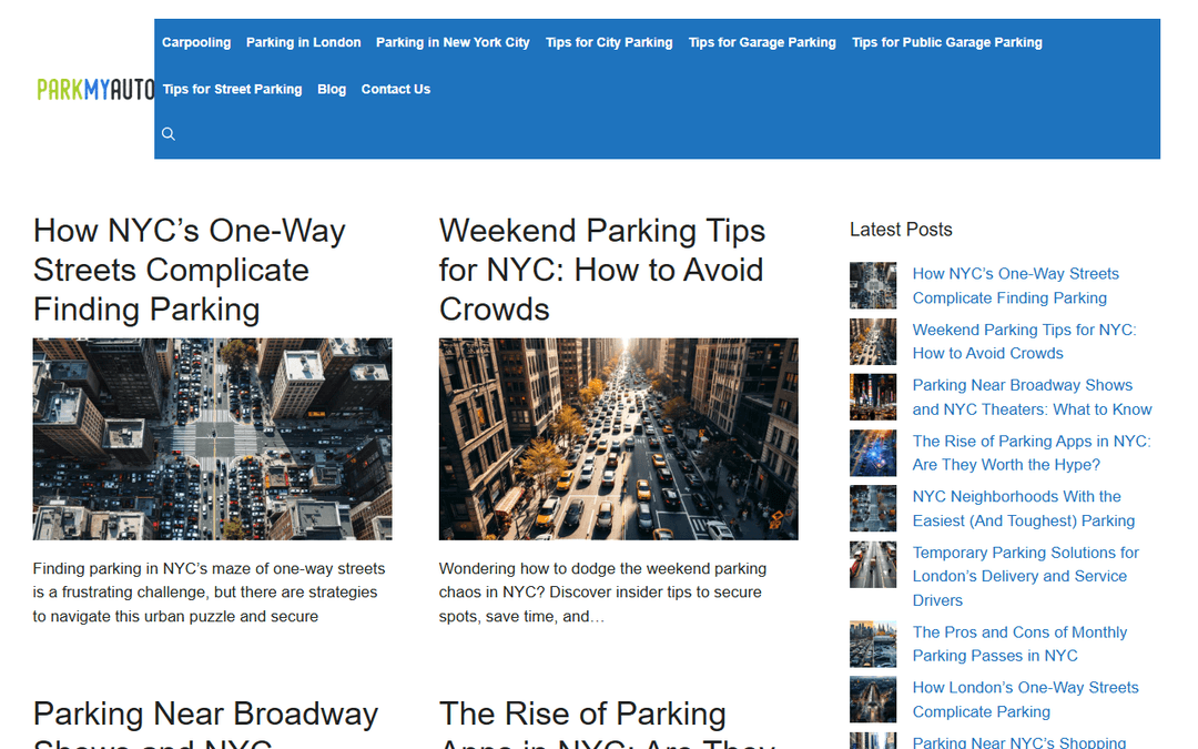 parkmyauto.co.uk publisher screenshot