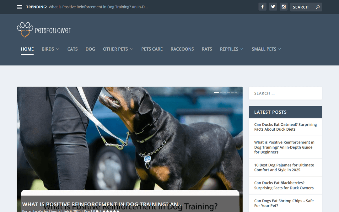 petsfollower.com publisher screenshot