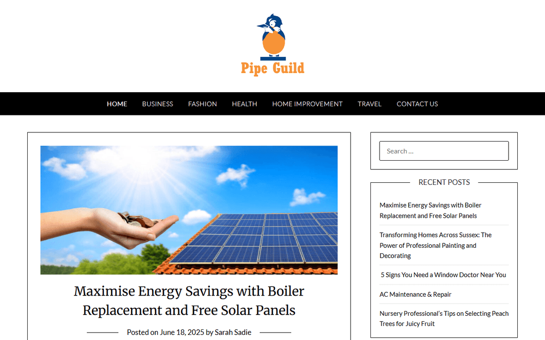 pipeguild.co.uk publisher screenshot