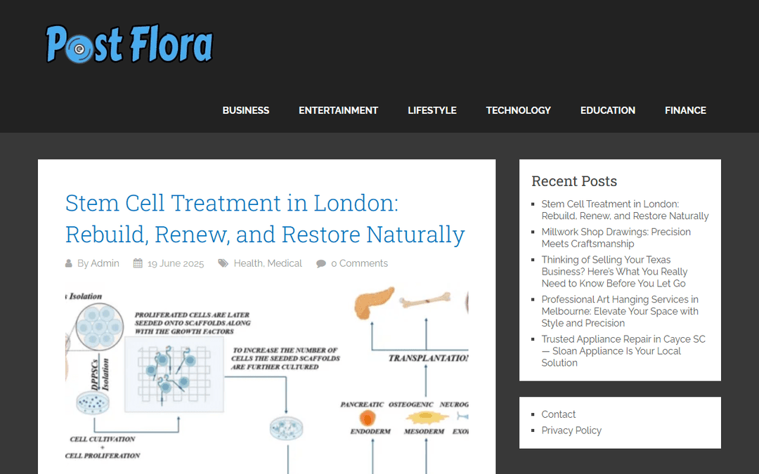 postflora.com publisher screenshot