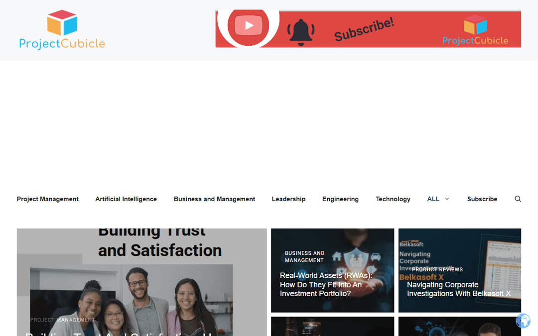 projectcubicle.com publisher screenshot