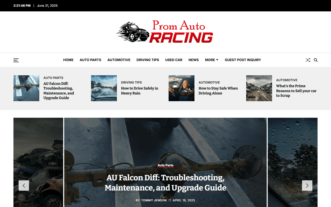 promautoracing.com publisher screenshot