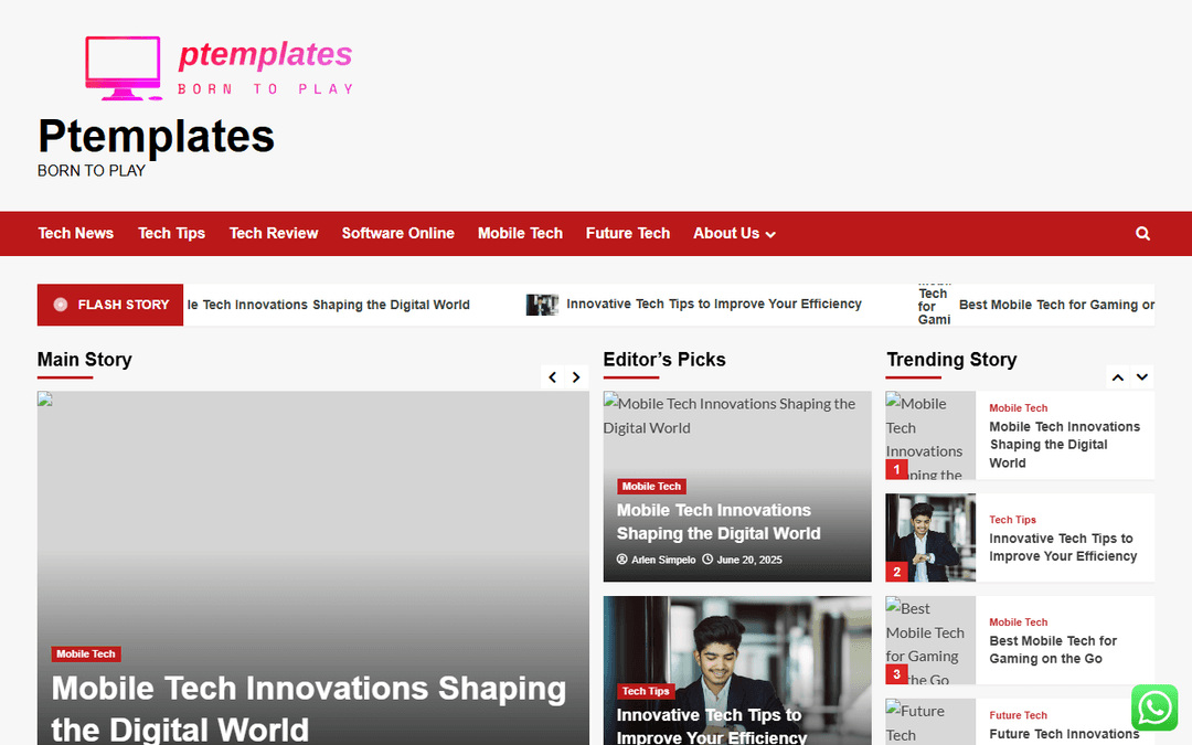 ptemplates.com publisher screenshot