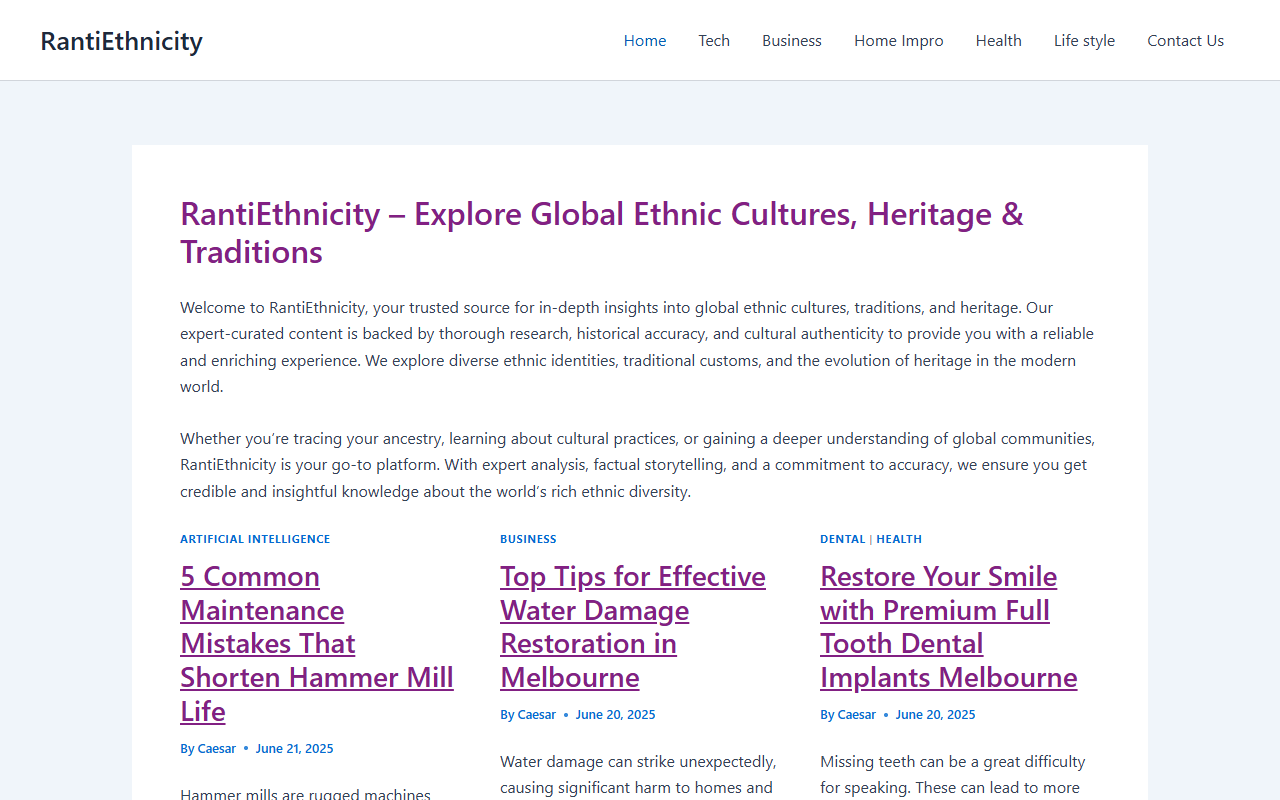 rantiethnicity.com publisher screenshot