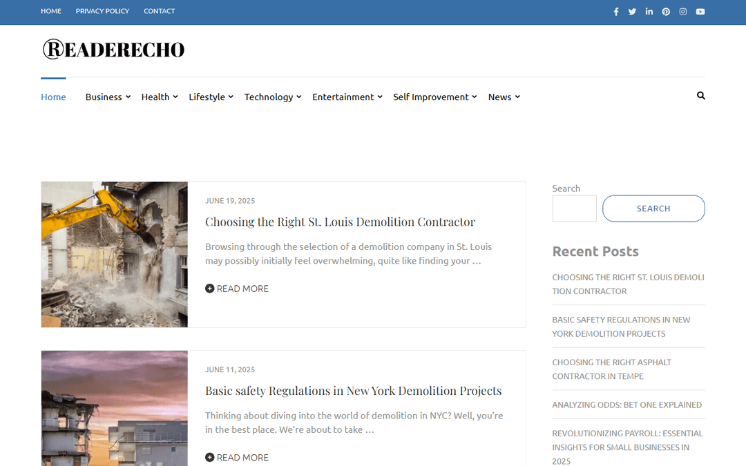 readerecho.com publisher screenshot