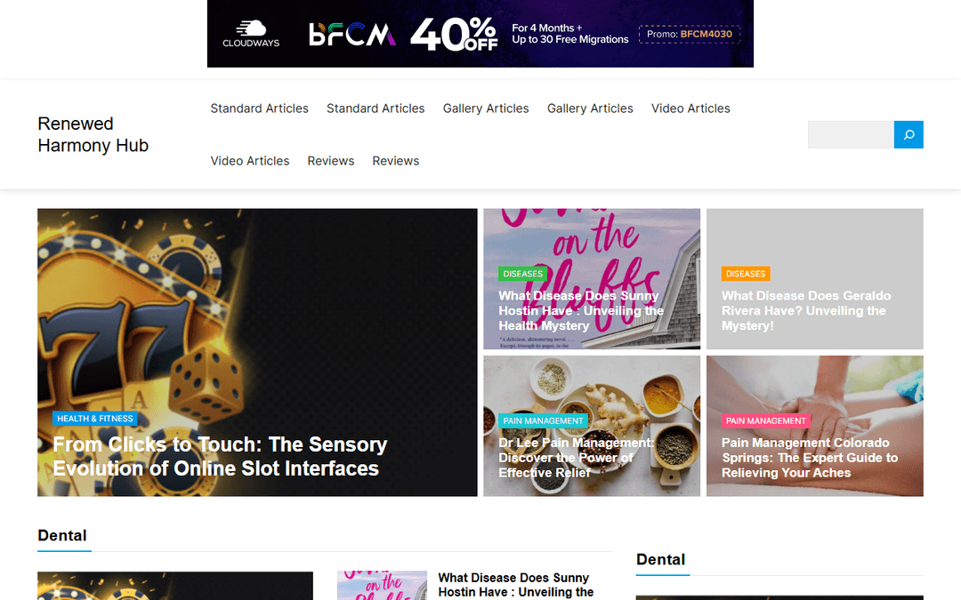 renewedharmonyhub.com publisher screenshot
