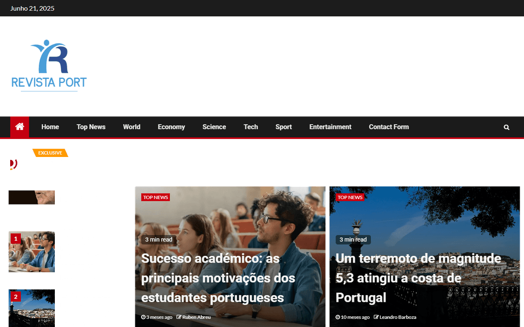 revistaport.com publisher screenshot