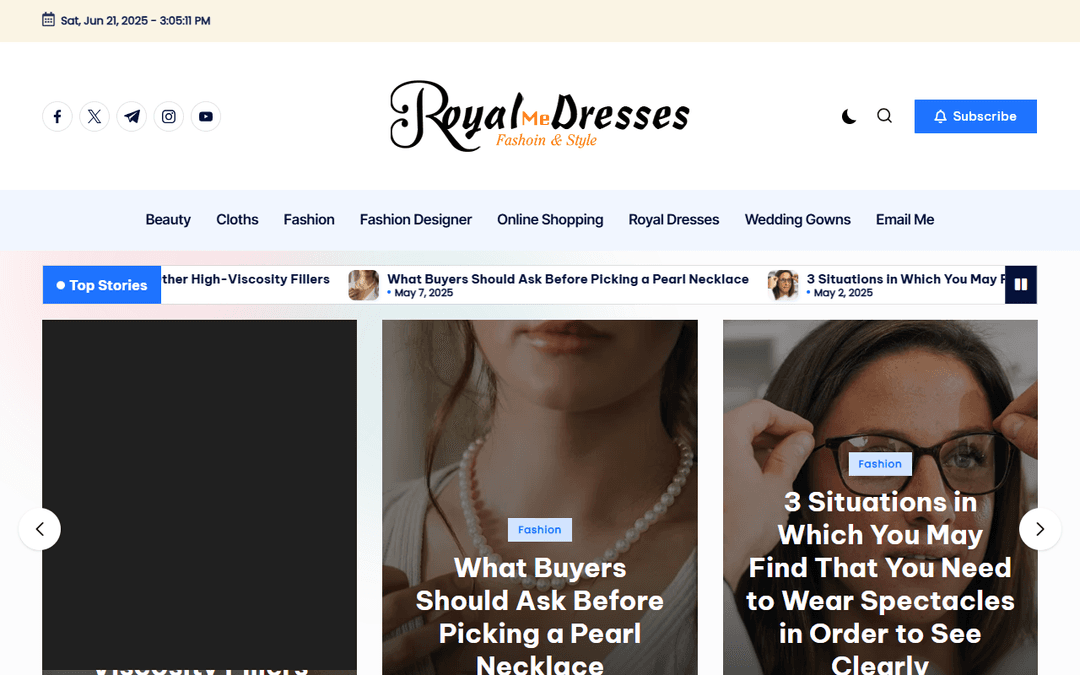 royalmedresses.com publisher screenshot