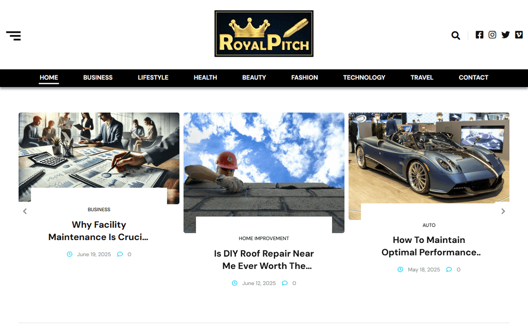 royalpitch.com publisher screenshot